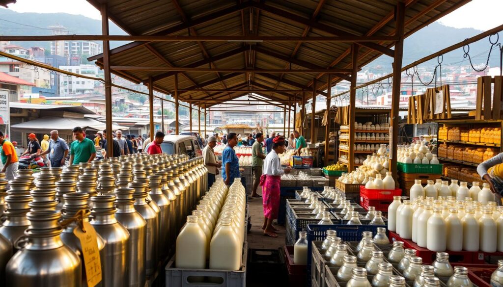 Pasar Susu di Indonesia